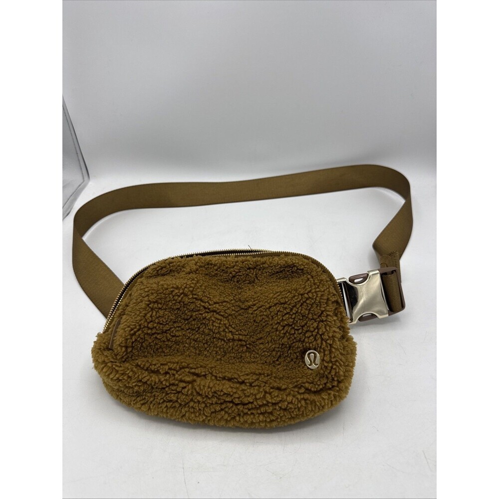 Lululemon athletica Brown Fleece Every Belt Bag Crossbody bag furry Out Of Stock